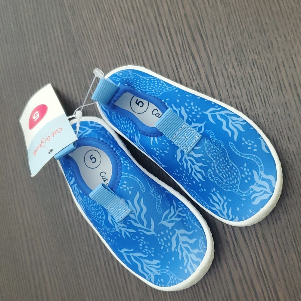 Blue water shoes for toddler